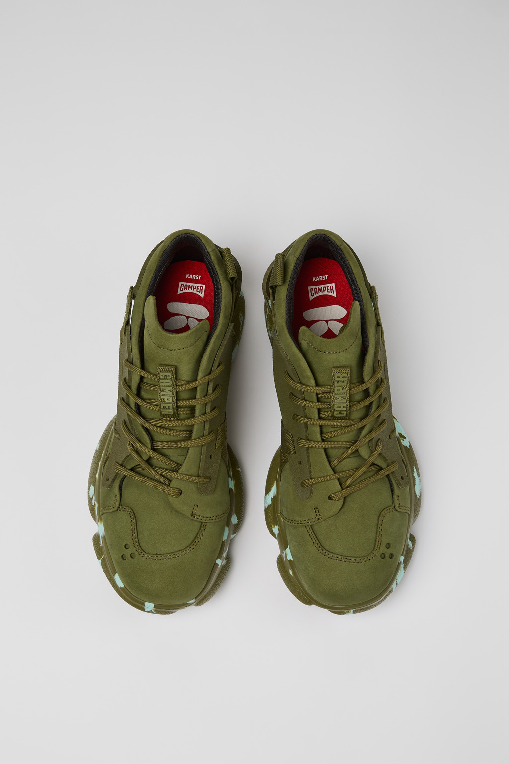 Karst Green Nubuck/Textile Sneaker for Women - Image 4