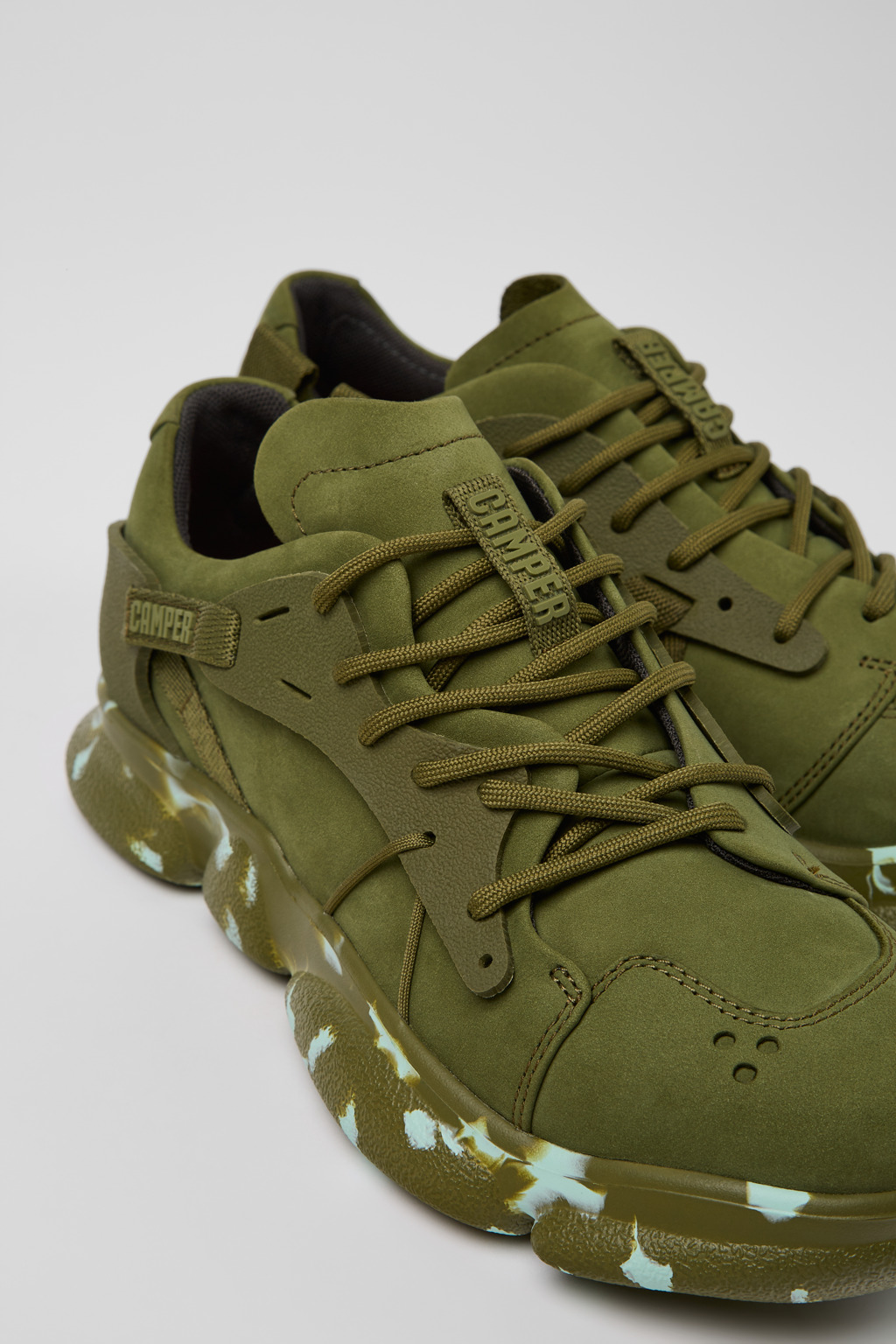 Karst Green Nubuck/Textile Sneaker for Women