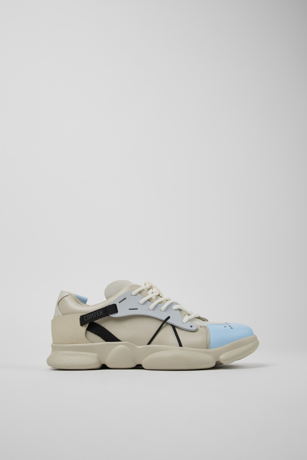 Twins Multicolored leather and textile sneakers for women - Image 2