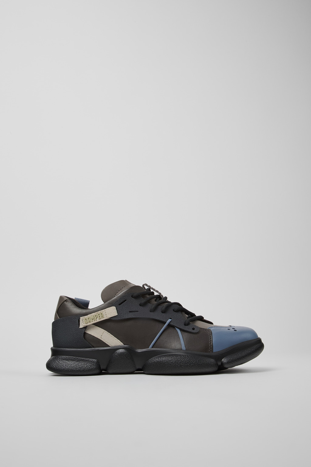 Twins Multicolored leather and textile sneakers for women - Image 2