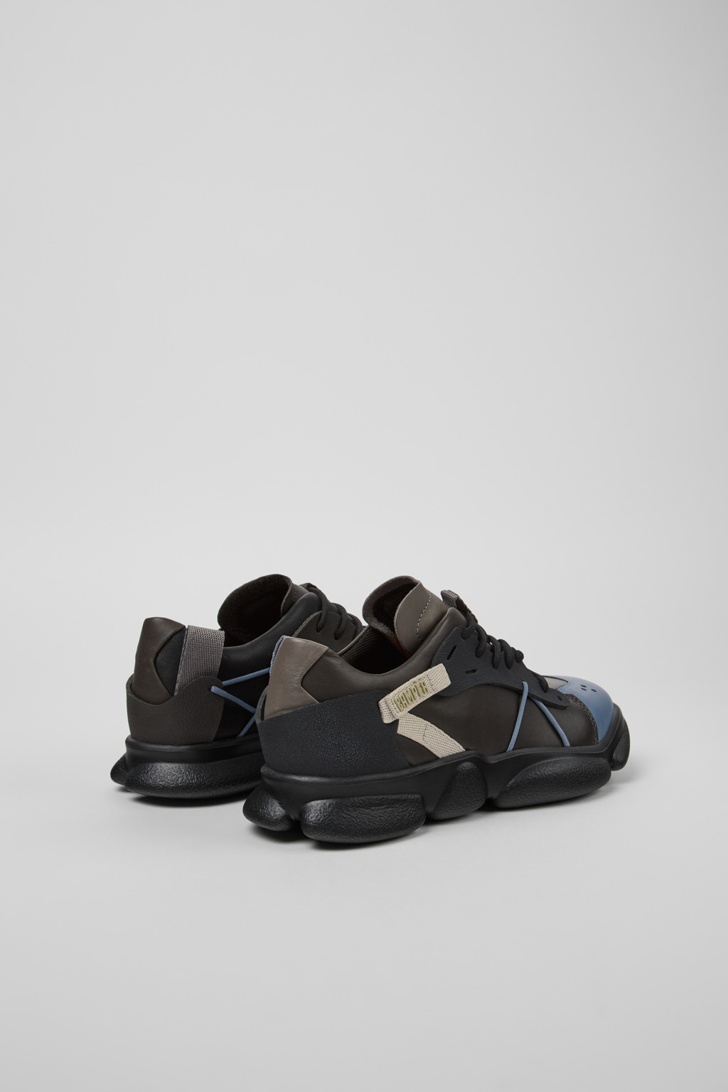 Twins Multicolored leather and textile sneakers for women - Image 3