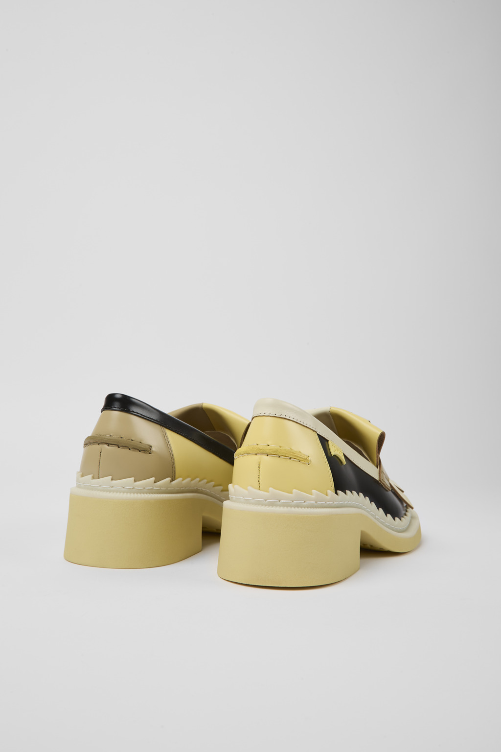 Twins Multicolored leather loafers for women - Image 3