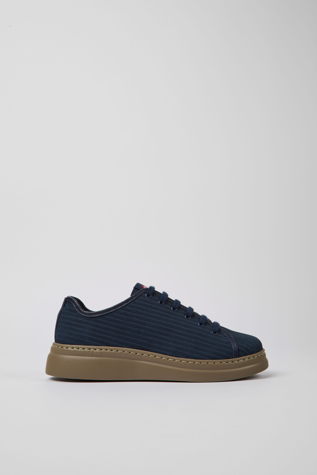 Runner Up Blue recycled leather sneakers for women - Image 2