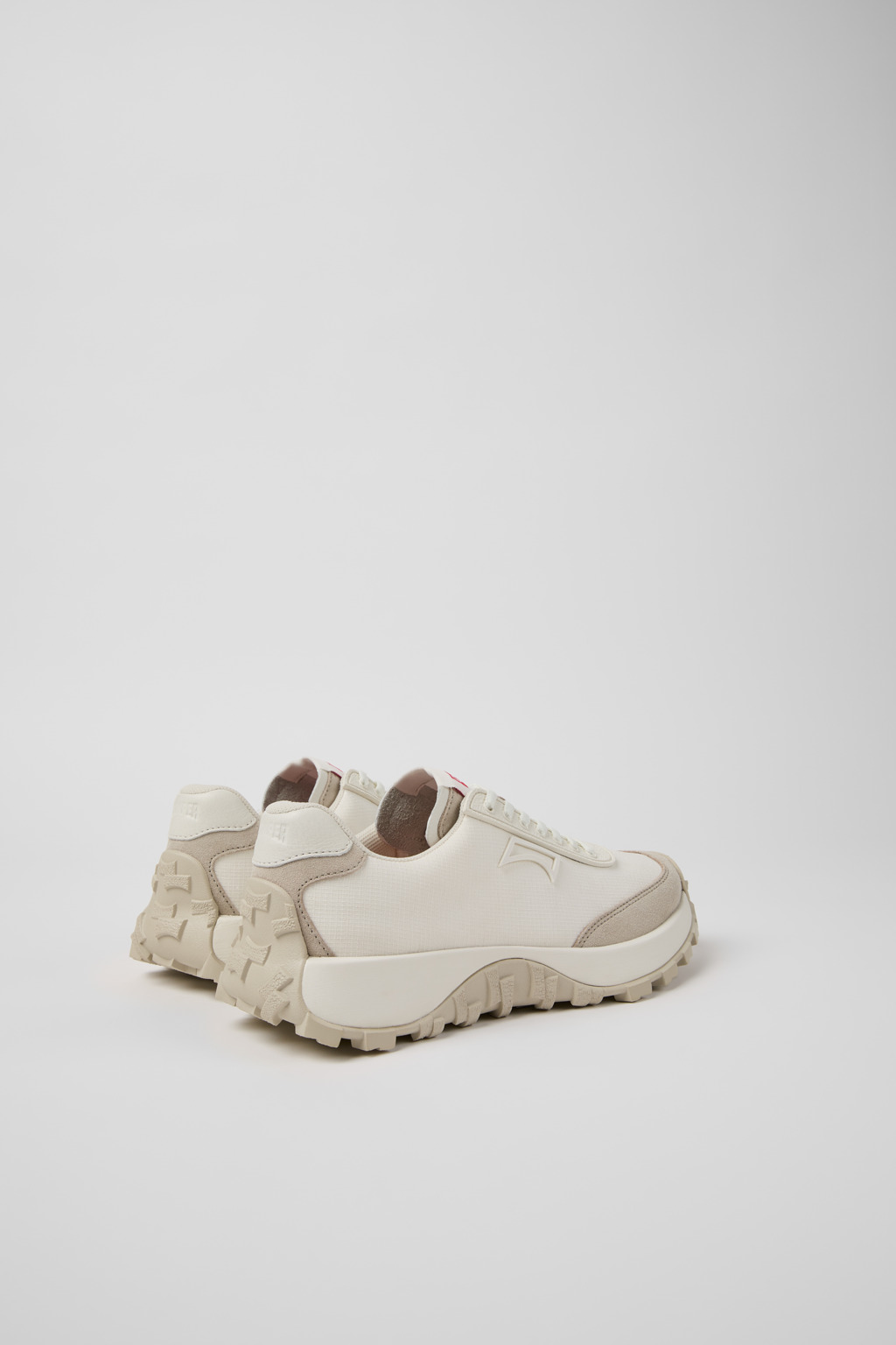 Drift Trail White Textile and Nubuck Leather Sneakers for Women. - Image 3