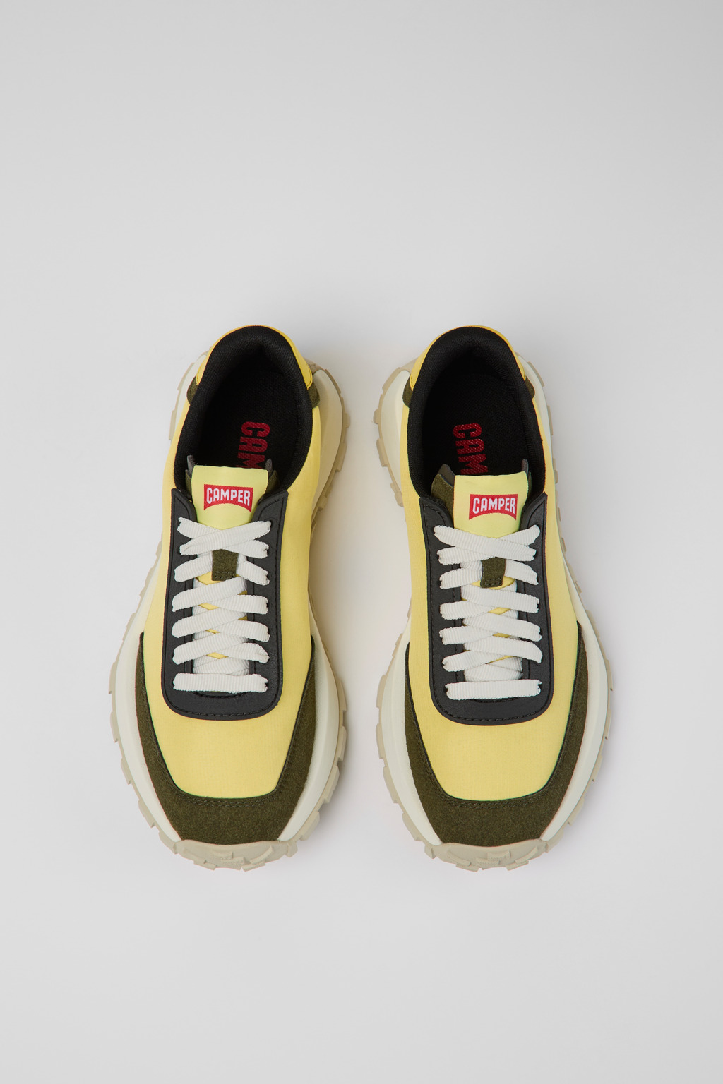 Drift Trail Yellow textile and nubuck sneakers for women - Image 4