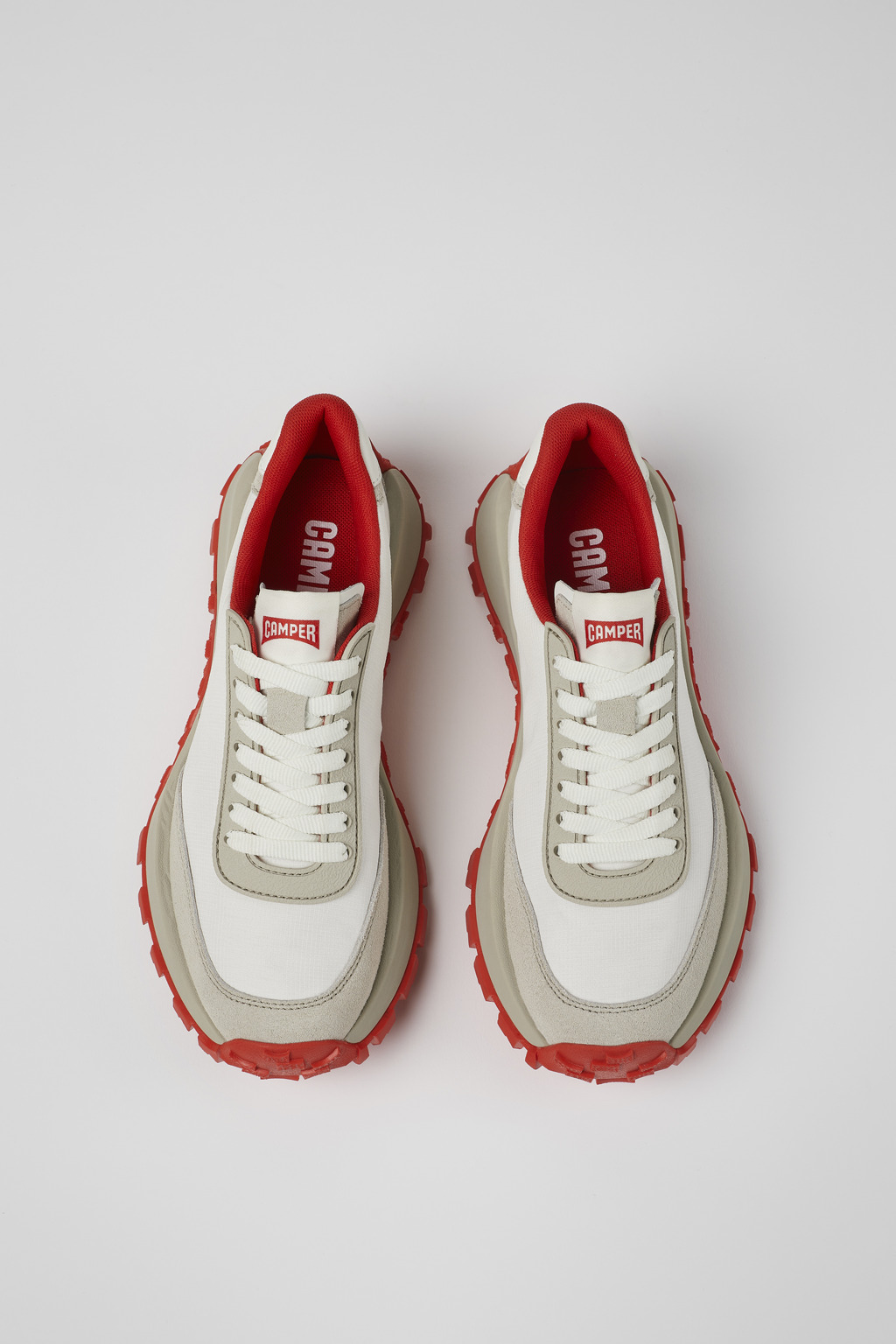 Drift Trail VIBRAM White recycled PET and nubuck sneakers for women - Image 4