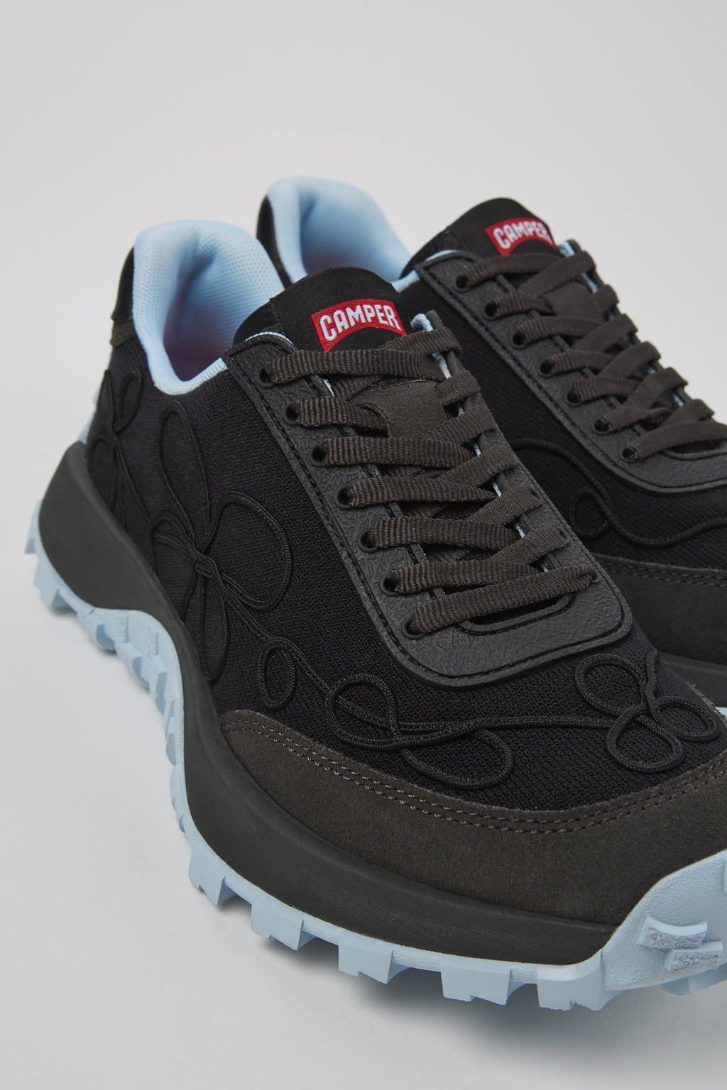 Drift Trail VIBRAM Black textile and nubuck sneakers for women
