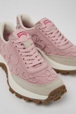 Drift Trail VIBRAM Pink textile and nubuck sneakers for women