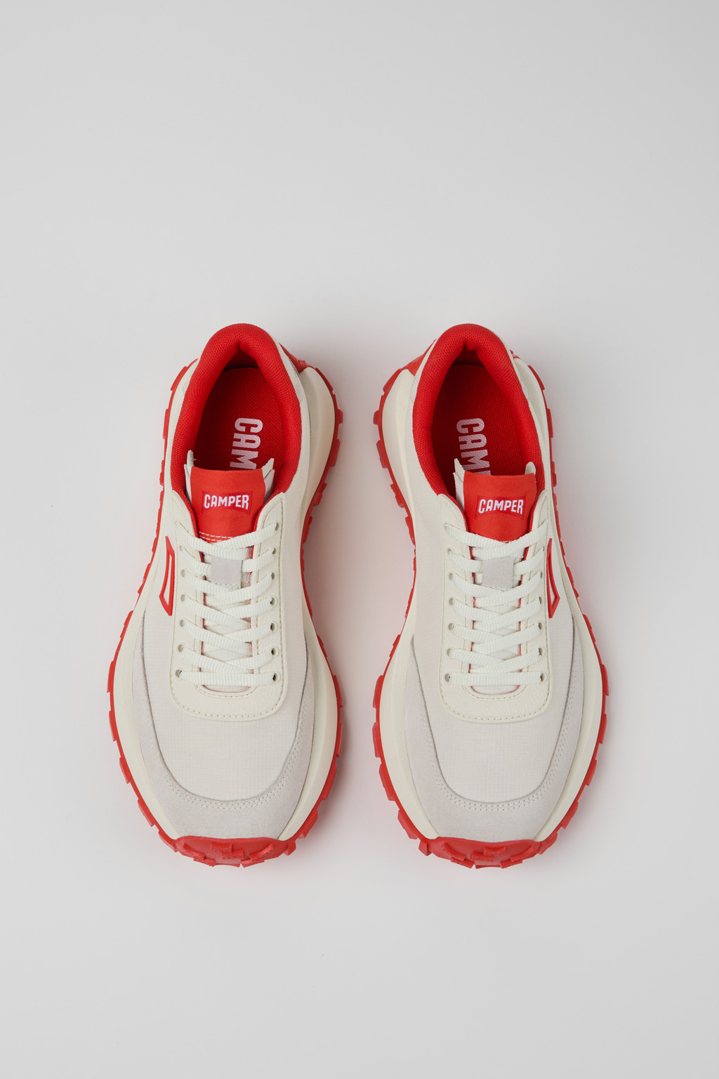 Drift Trail VIBRAM White Recycled PET and Nubuck Women's Sneakers. - Image 4