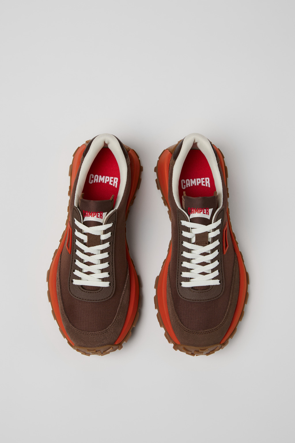 Drift Trail Brown Recycled PET and Leather Sneakers for Women. - Image 5