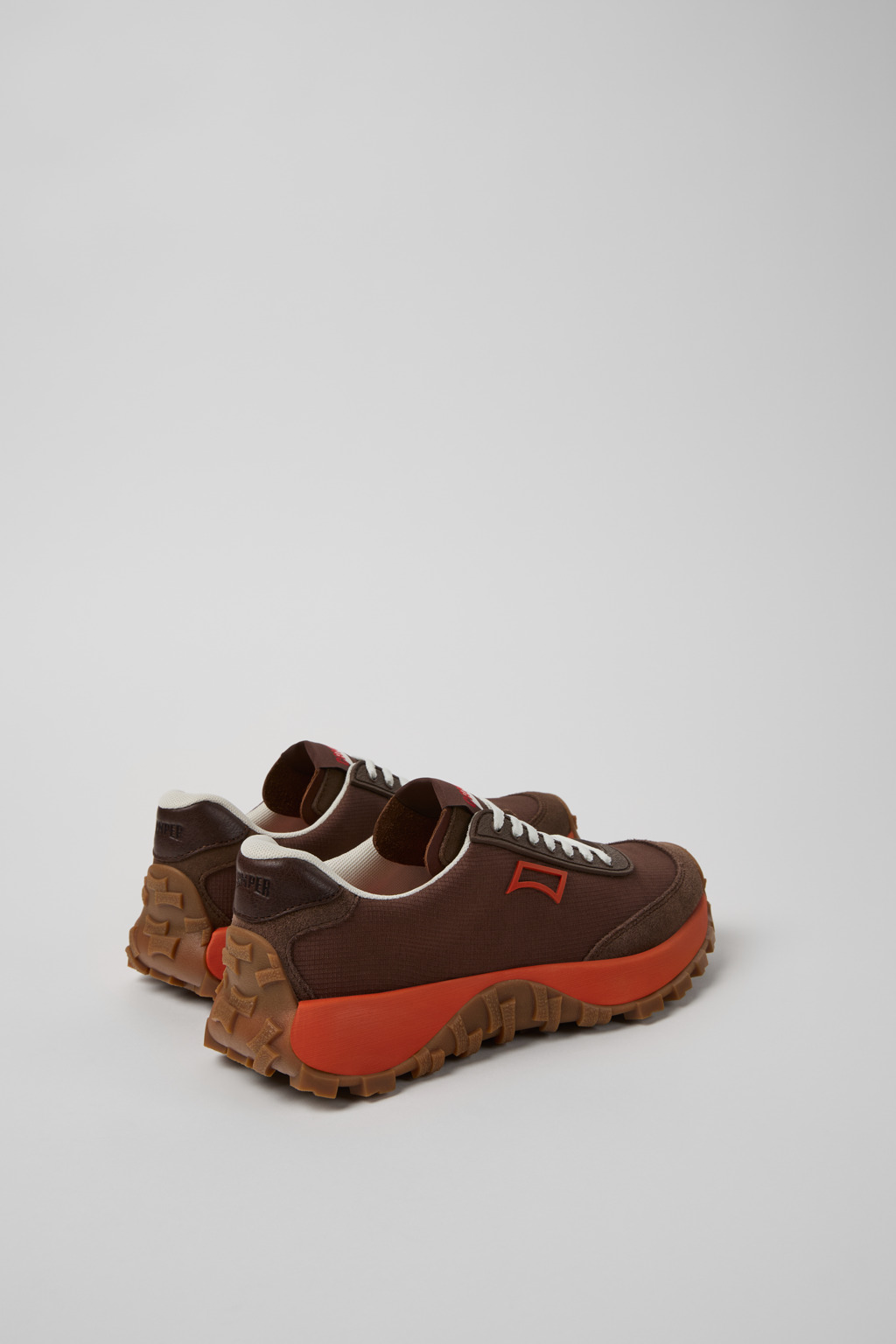 Drift Trail Brown Recycled PET and Leather Sneakers for Women. - Image 4