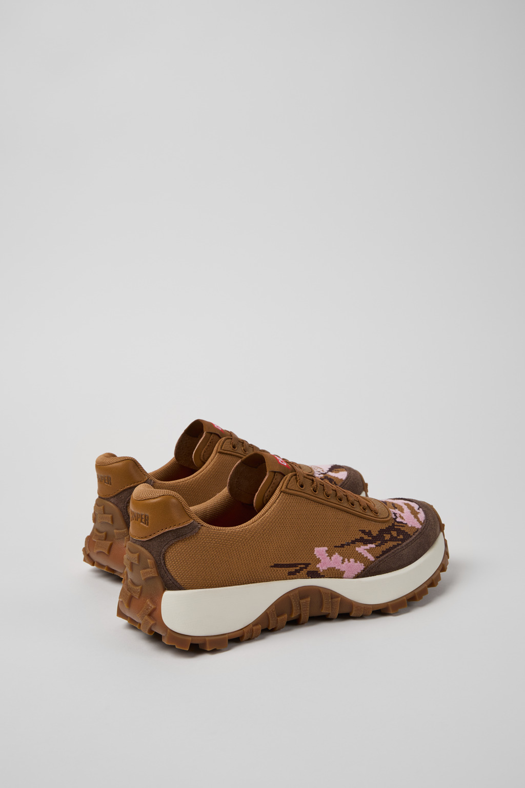 Twins Multicolor Recycled PET and Leather Sneakers for Women. - Image 3