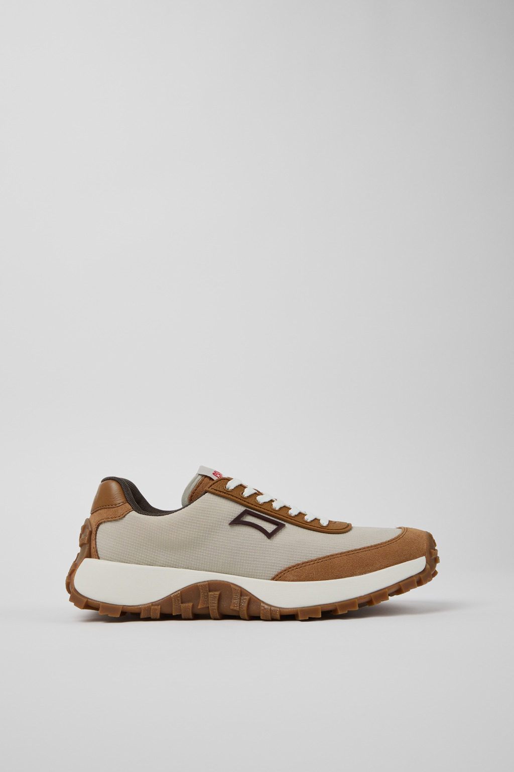 Drift Trail Gray Recycled PET and Leather Sneakers for Women. - Image 2