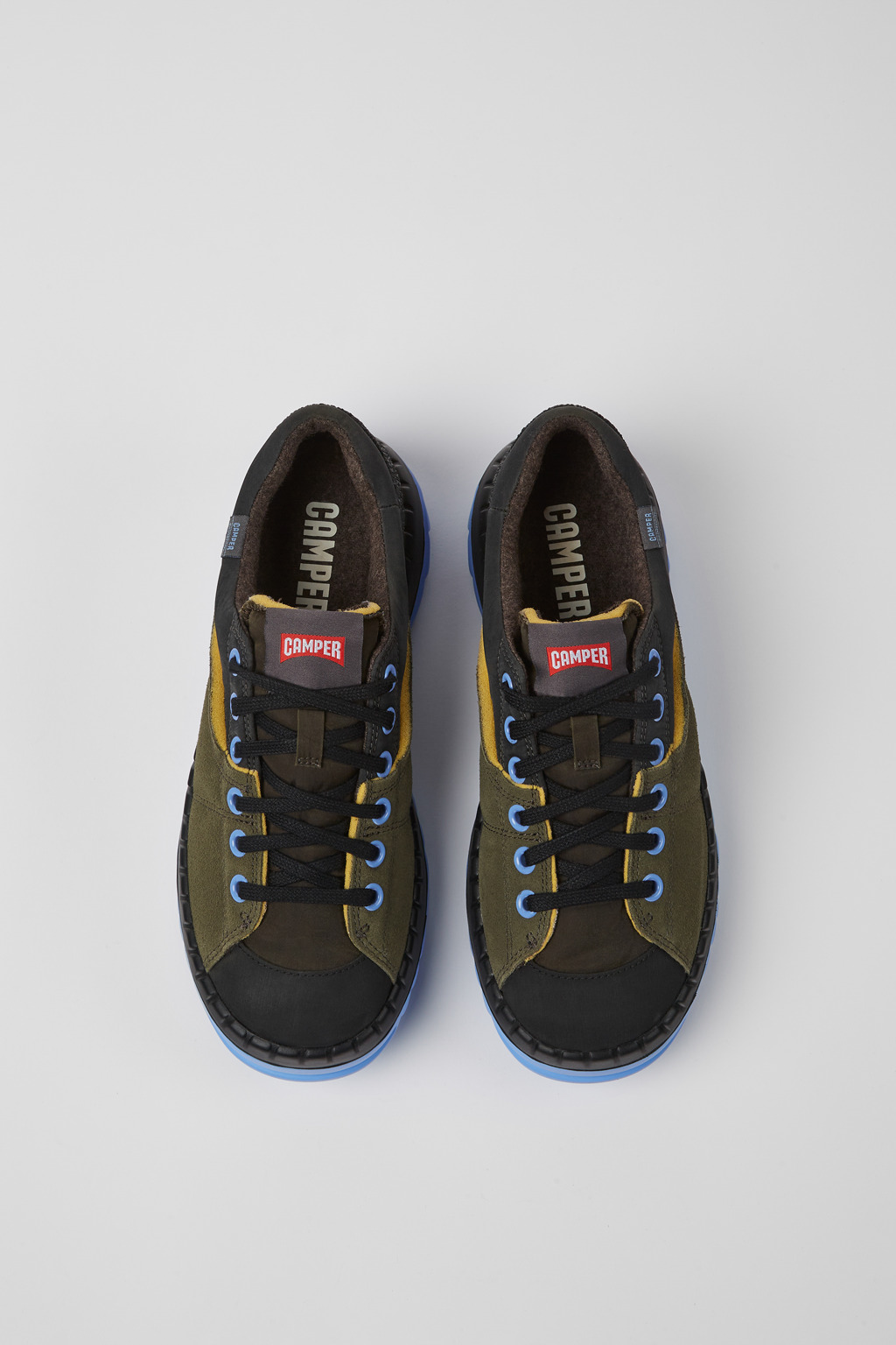 Teix Green and gray recycled textile shoes for women - Image 4