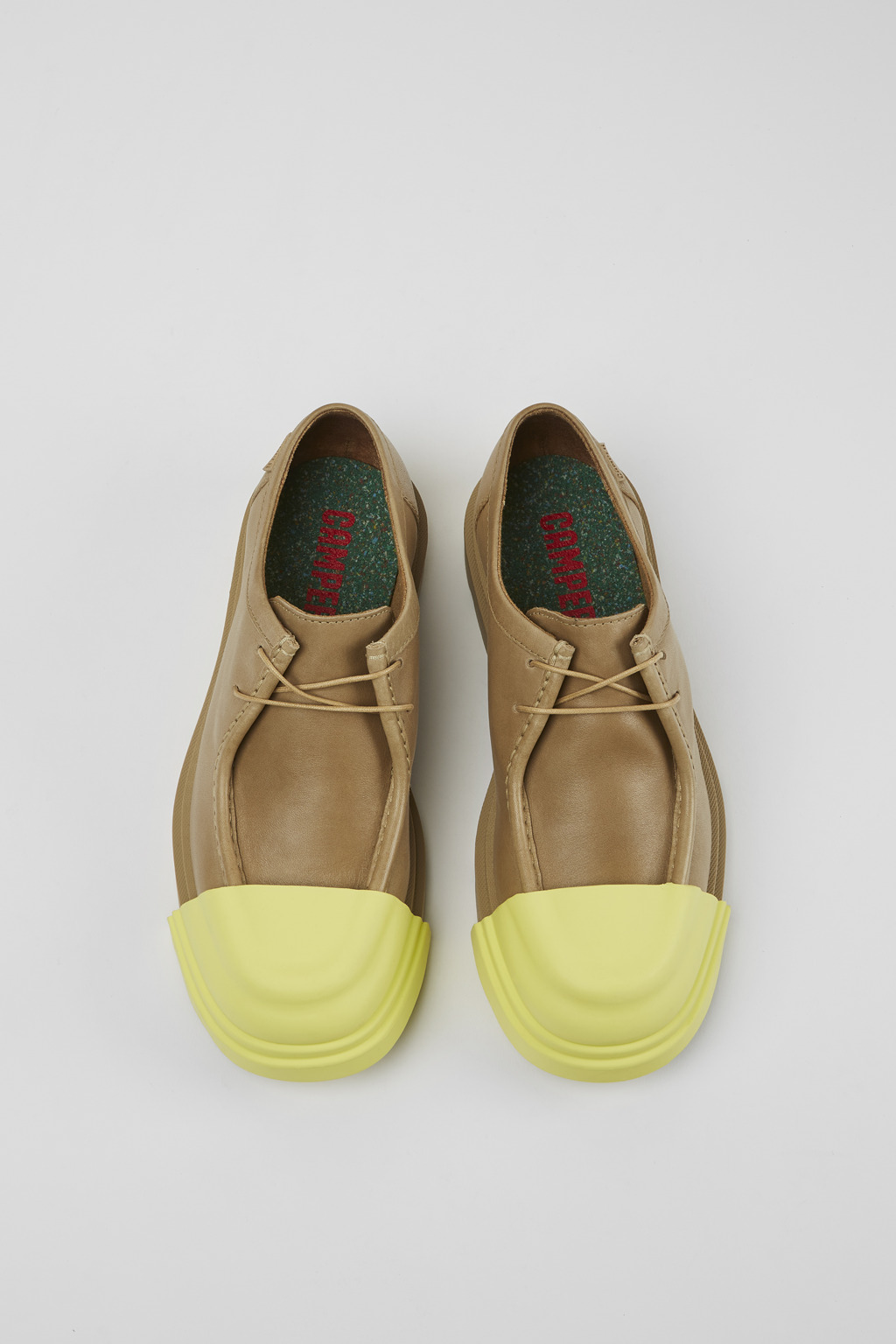Junction Beige leather shoes for women - Image 4