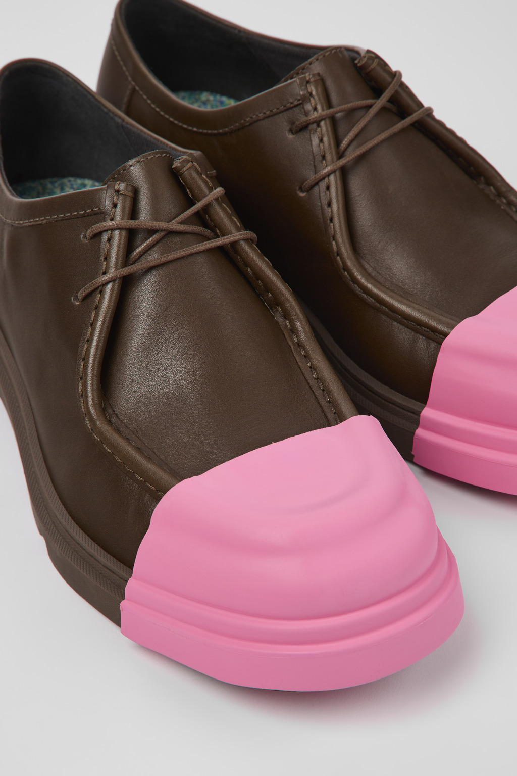 Junction Brown Leather Shoes for Women.