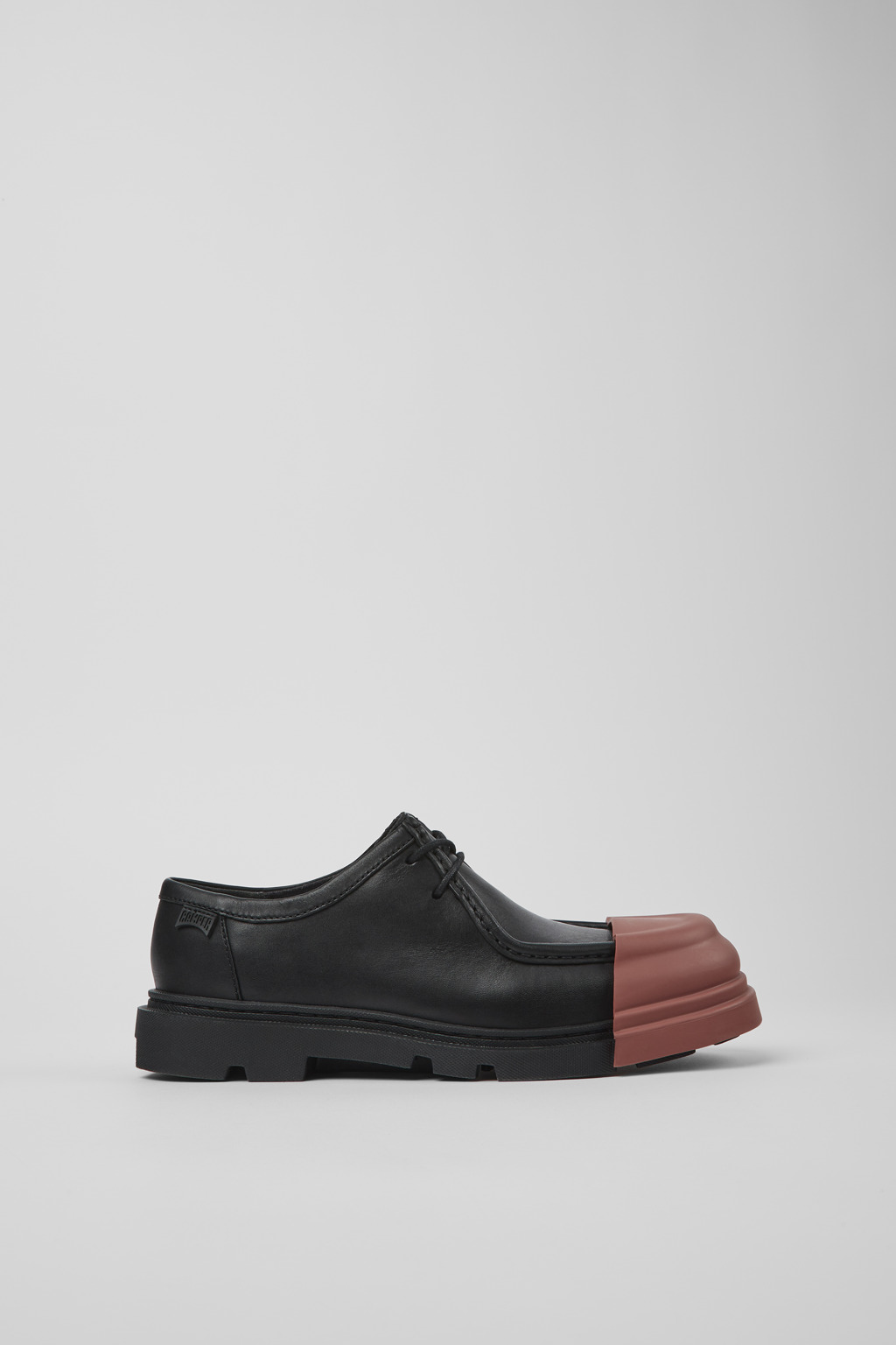 Junction Black Leather Wallabee Shoe for Women - Image 2