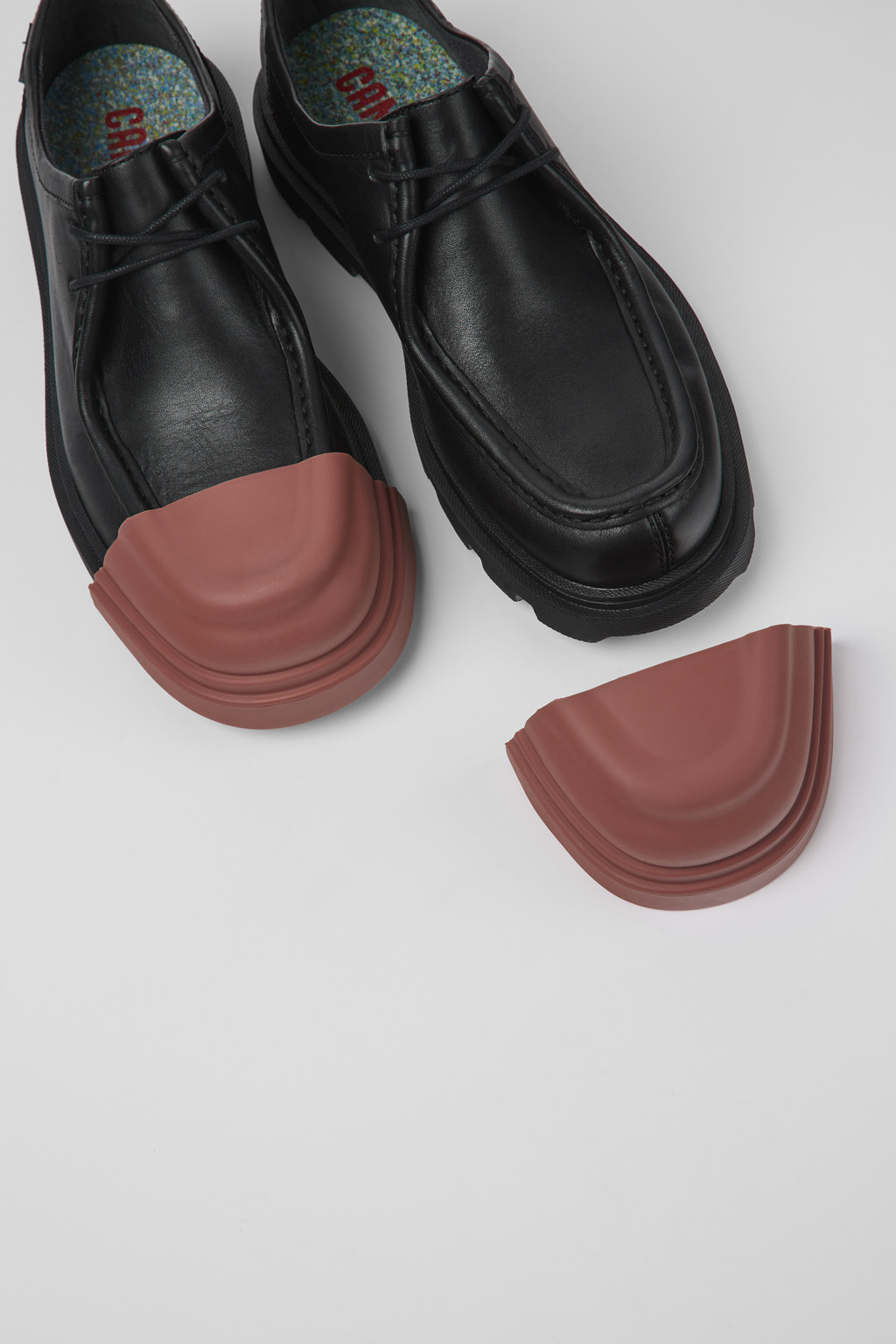 Junction Black Leather Wallabee Shoe for Women - Image 5