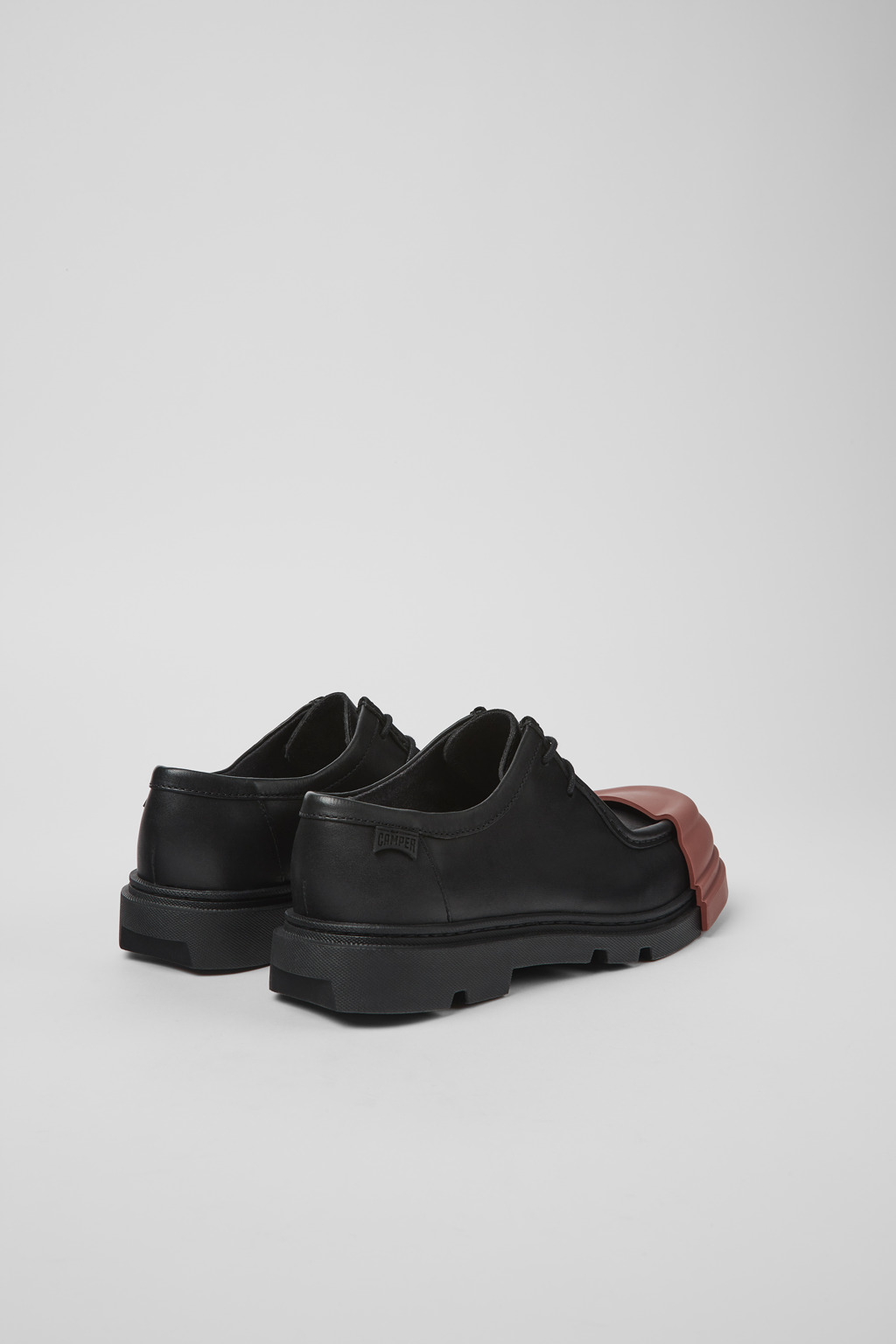 Junction Black Leather Wallabee Shoe for Women - Image 3