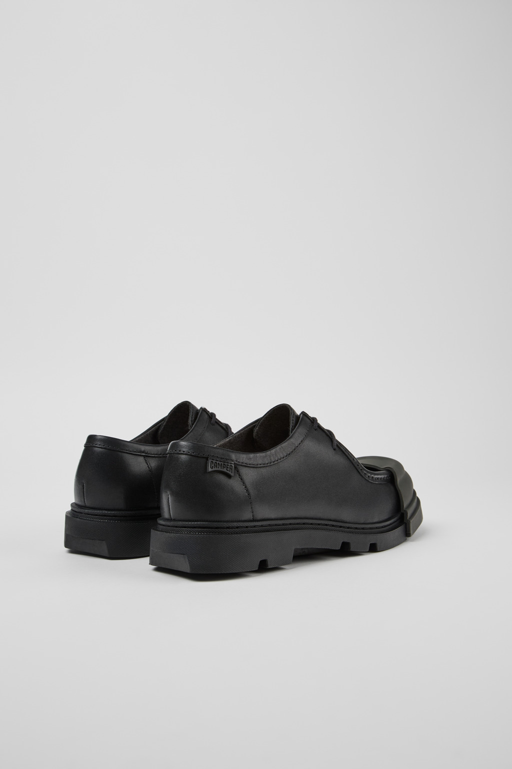 Junction Black Leather Women's Shoe. - Image 3