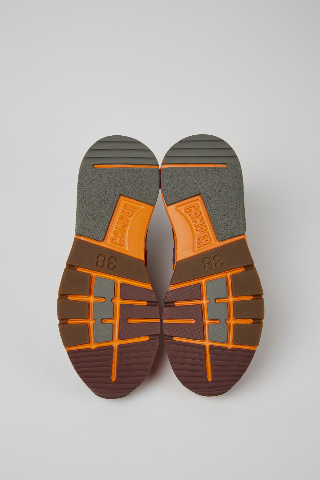Drift Burgundy and orange textile and nubuck sneakers for women - Image 5