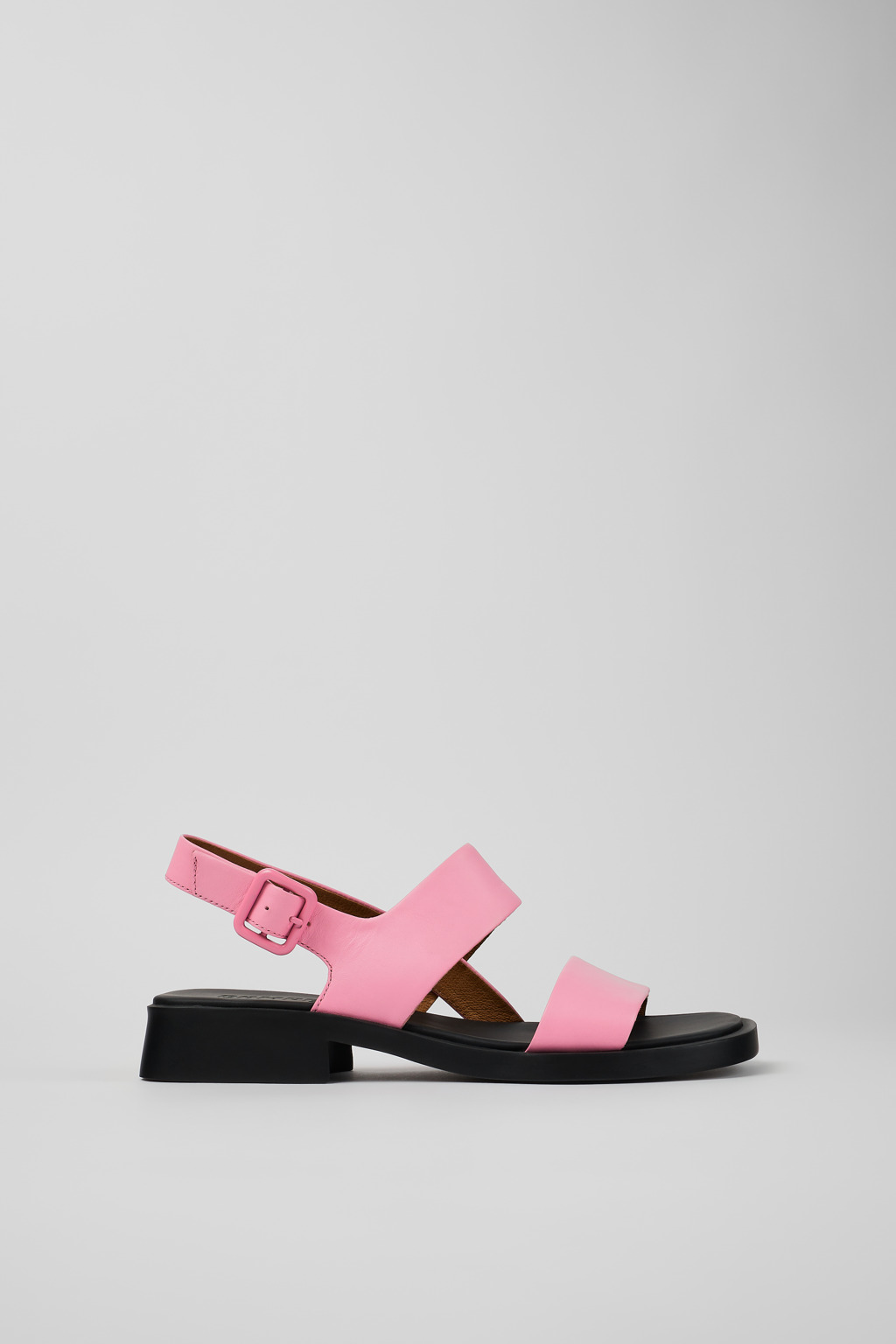 Dana Pink Leather 2-Strap Sandal for Women - Image 2