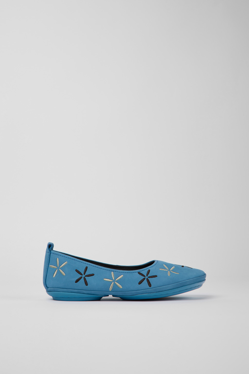 Twins Blue nubuck ballerinas for women - Image 2