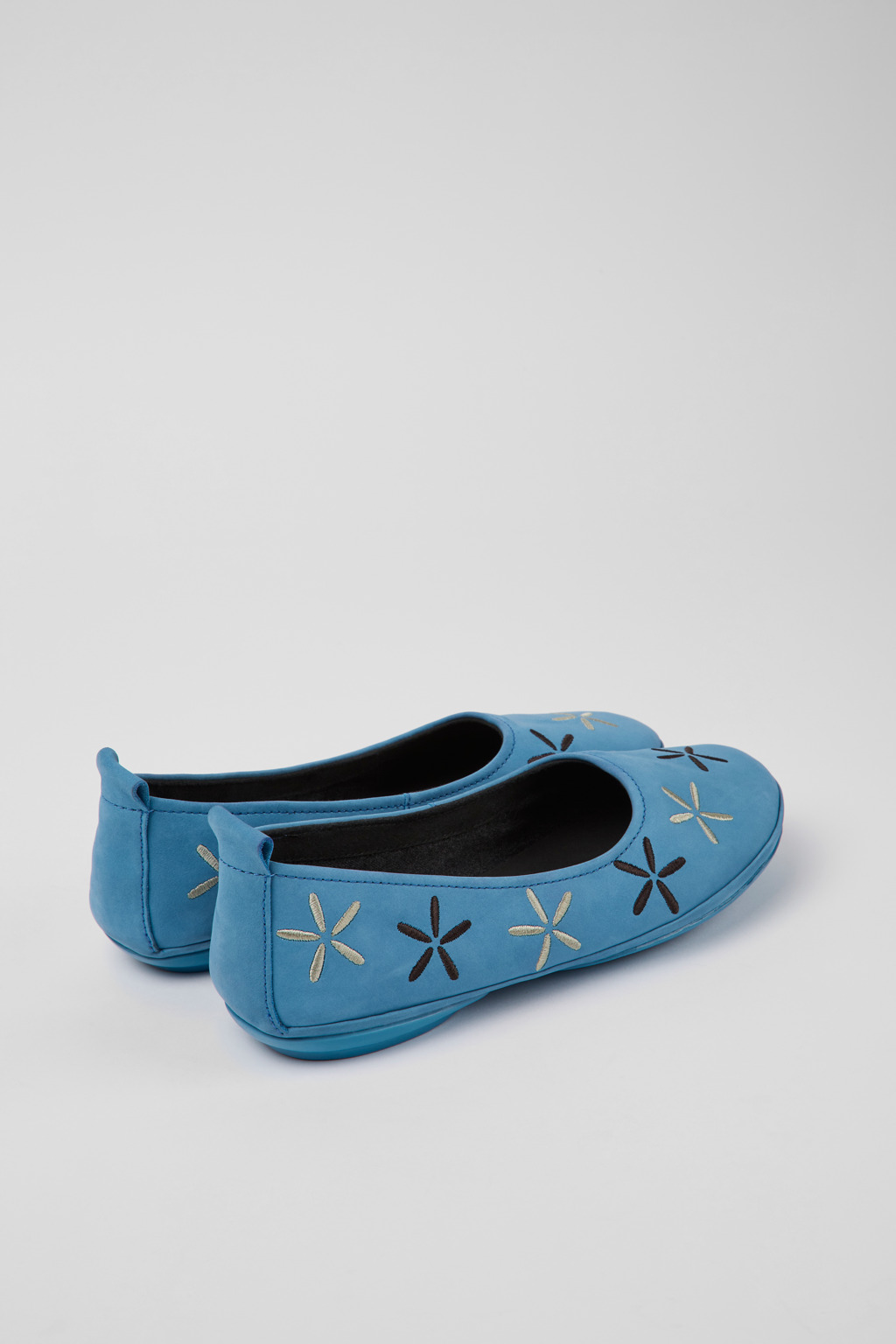 Twins Blue nubuck ballerinas for women - Image 3