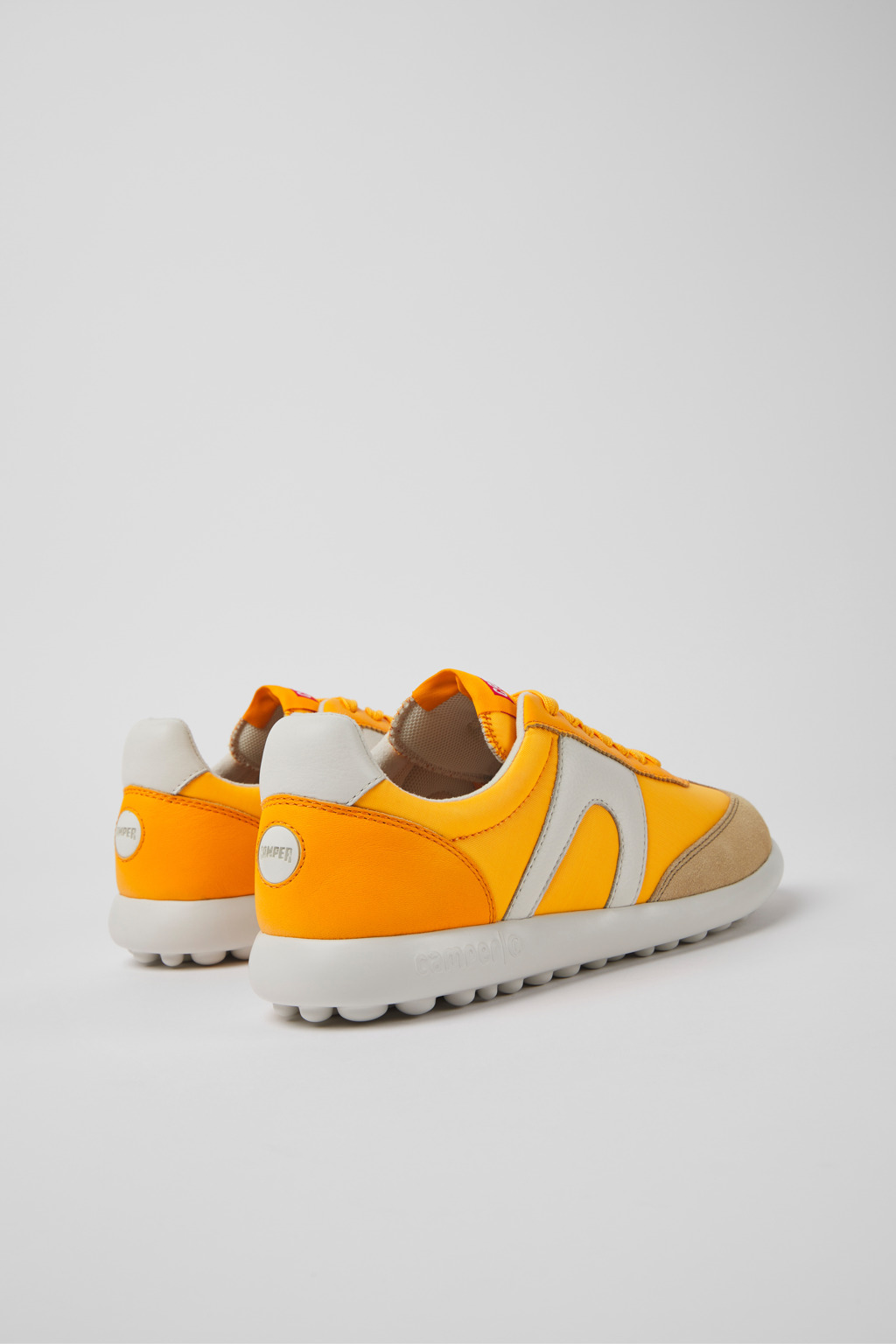 Pelotas XLite Orange leather and textile sneakers for women - Image 3