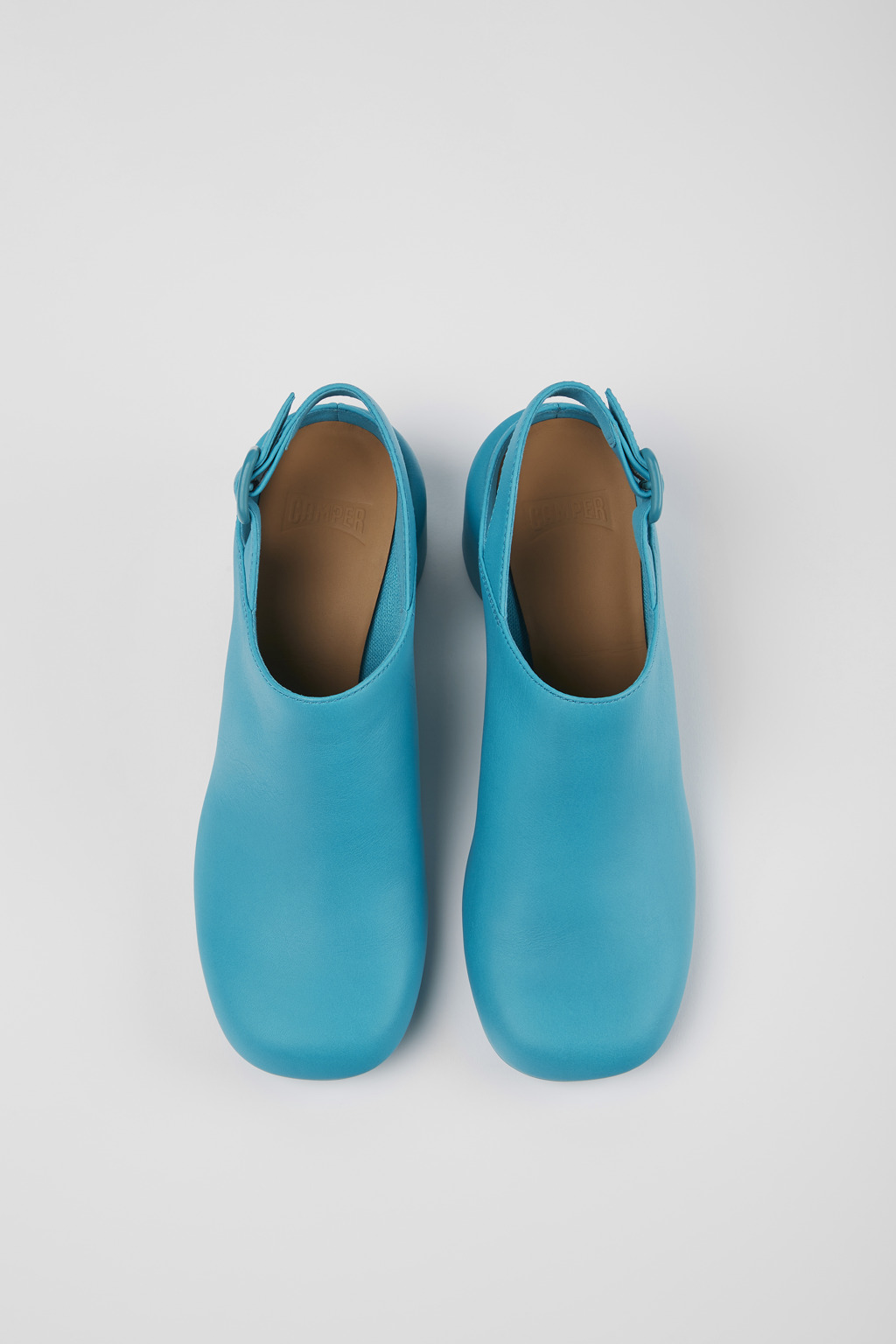 Niki Blue leather heels for women - Image 3