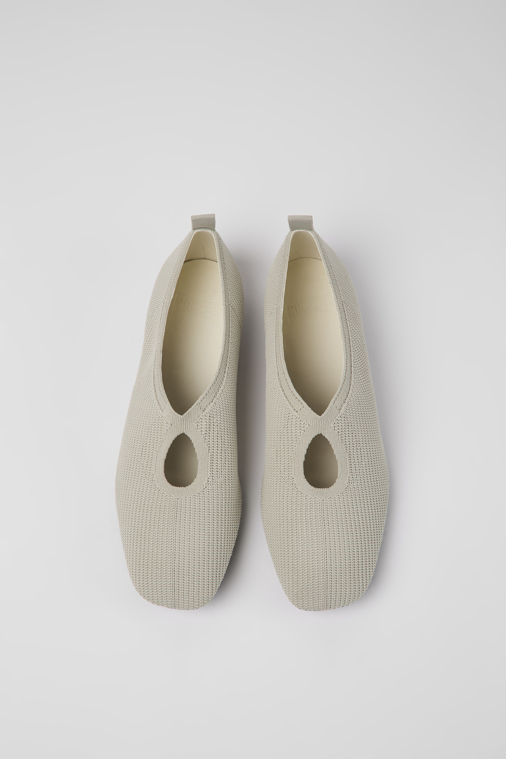 Casi Myra Gray one-piece knit ballerinas for women - Image 4
