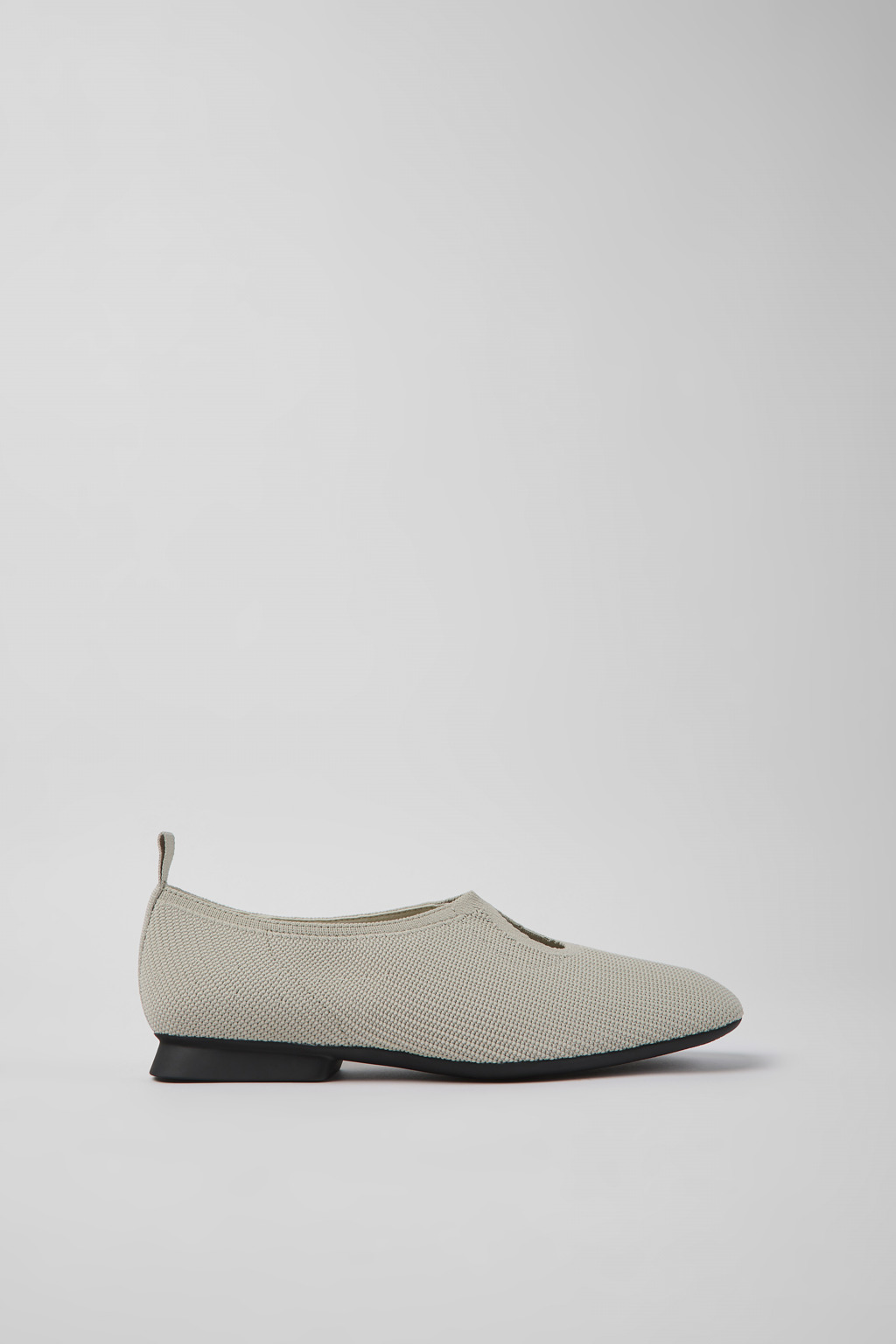 Casi Myra Gray one-piece knit ballerinas for women - Image 2