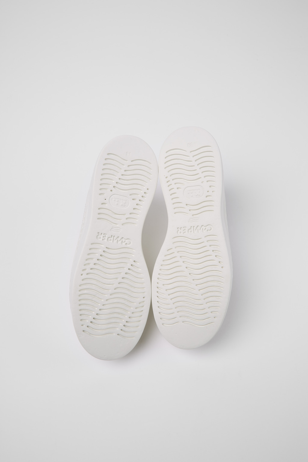 Twins White multicolored recycled leather sneakers for women - Image 5