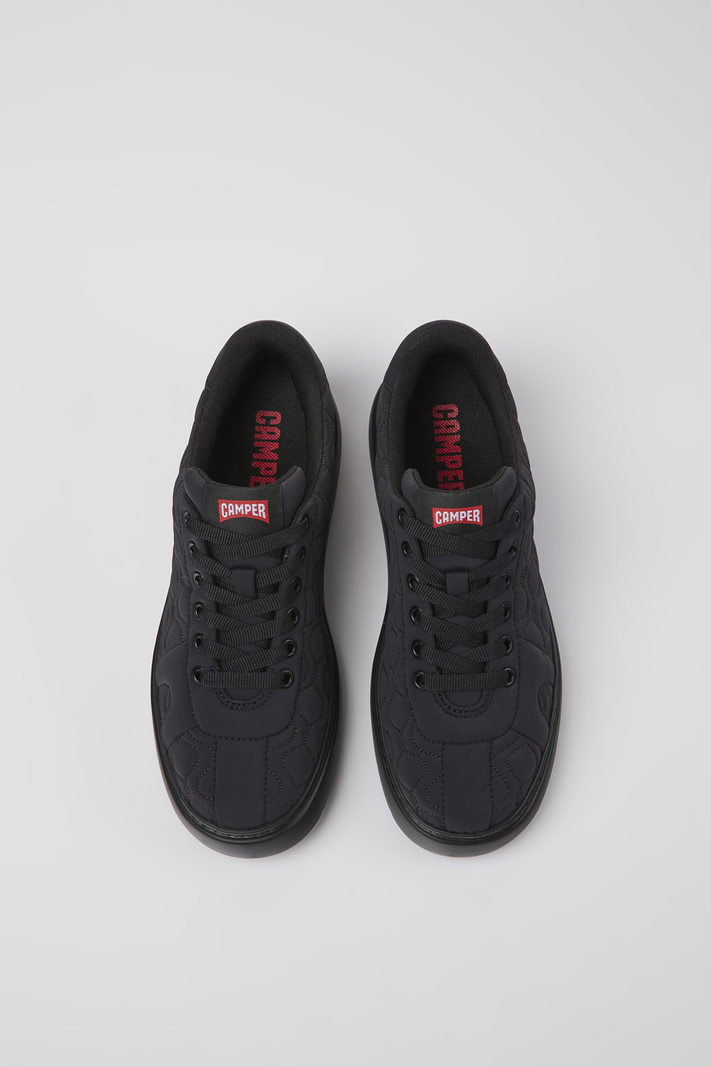 Runner K21 Black textile sneakers for women - Image 4