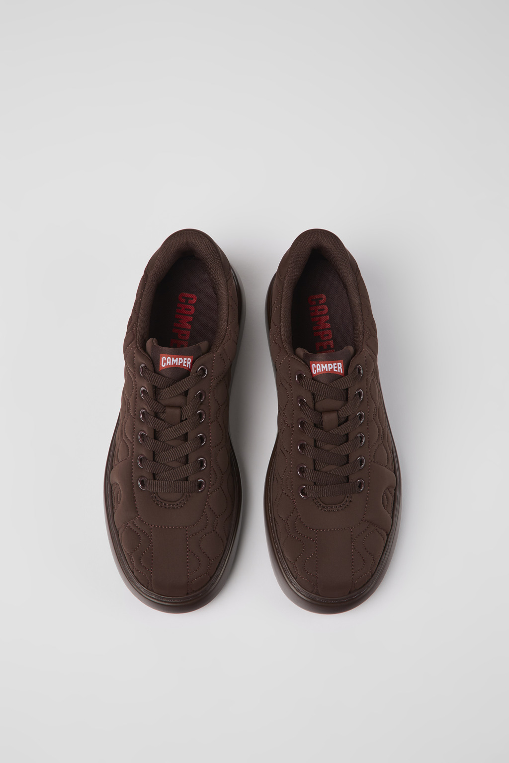 Runner K21 Burgundy textile sneakers for women - Image 4