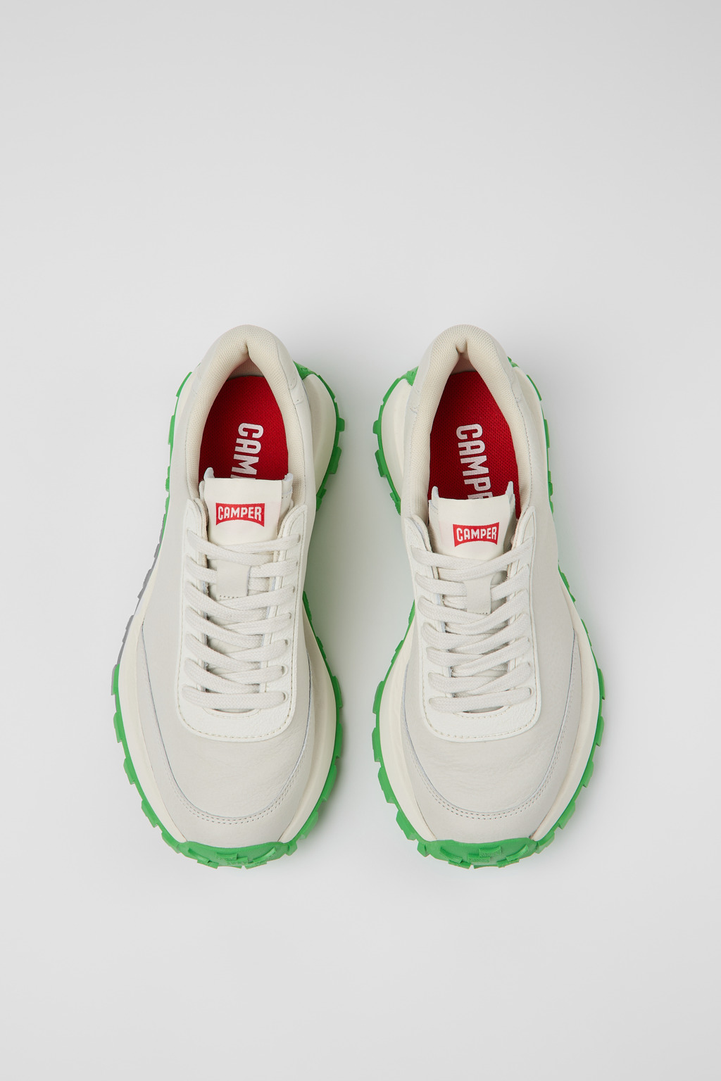 Drift Trail VIBRAM White Leather/Textile Sneaker for Women - Image 4