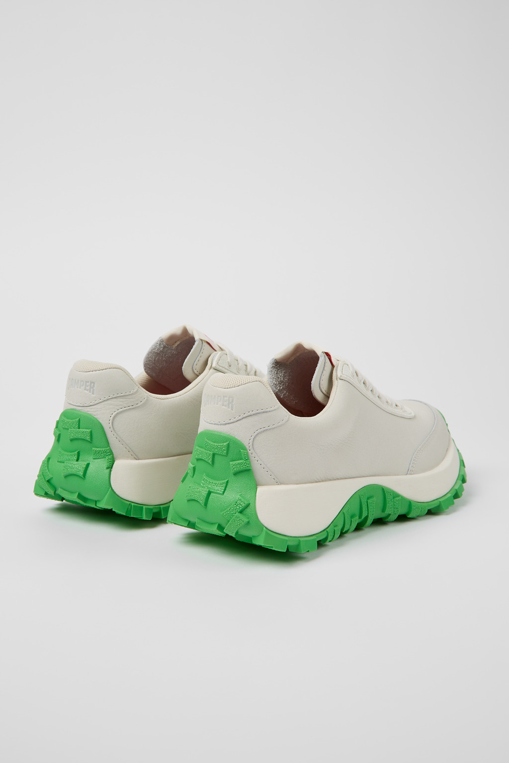 Drift Trail VIBRAM White Leather/Textile Sneaker for Women - Image 3