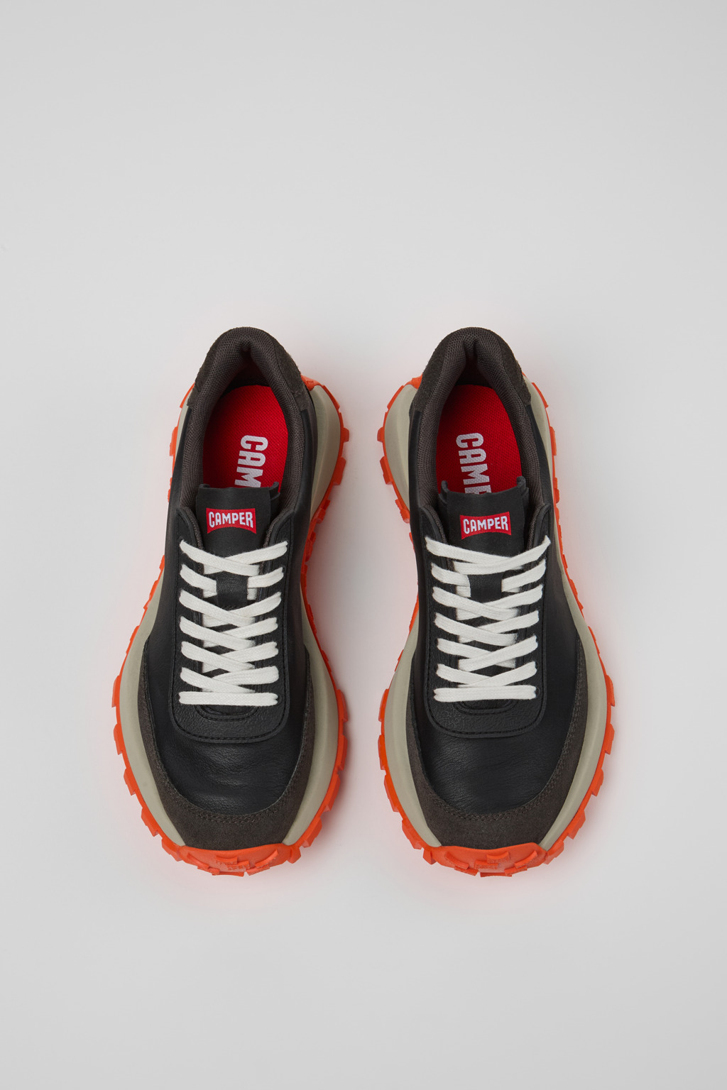 Drift Trail VIBRAM Black leather and nubuck sneakers for women - Image 4