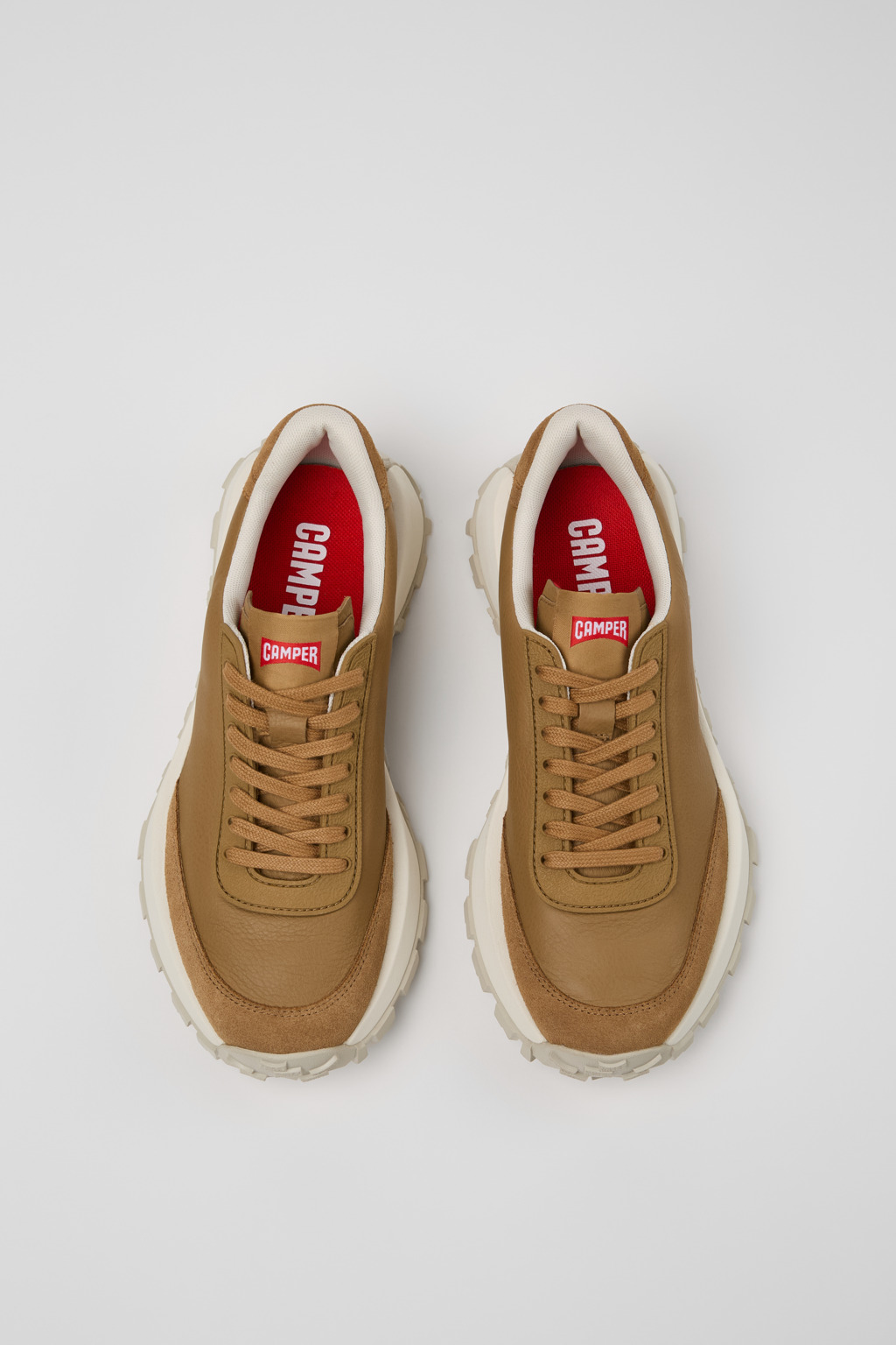 Drift Trail VIBRAM Brown leather and nubuck sneakers for women - Image 4