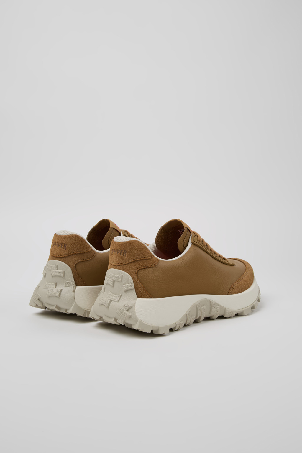 Drift Trail VIBRAM Brown leather and nubuck sneakers for women - Image 3