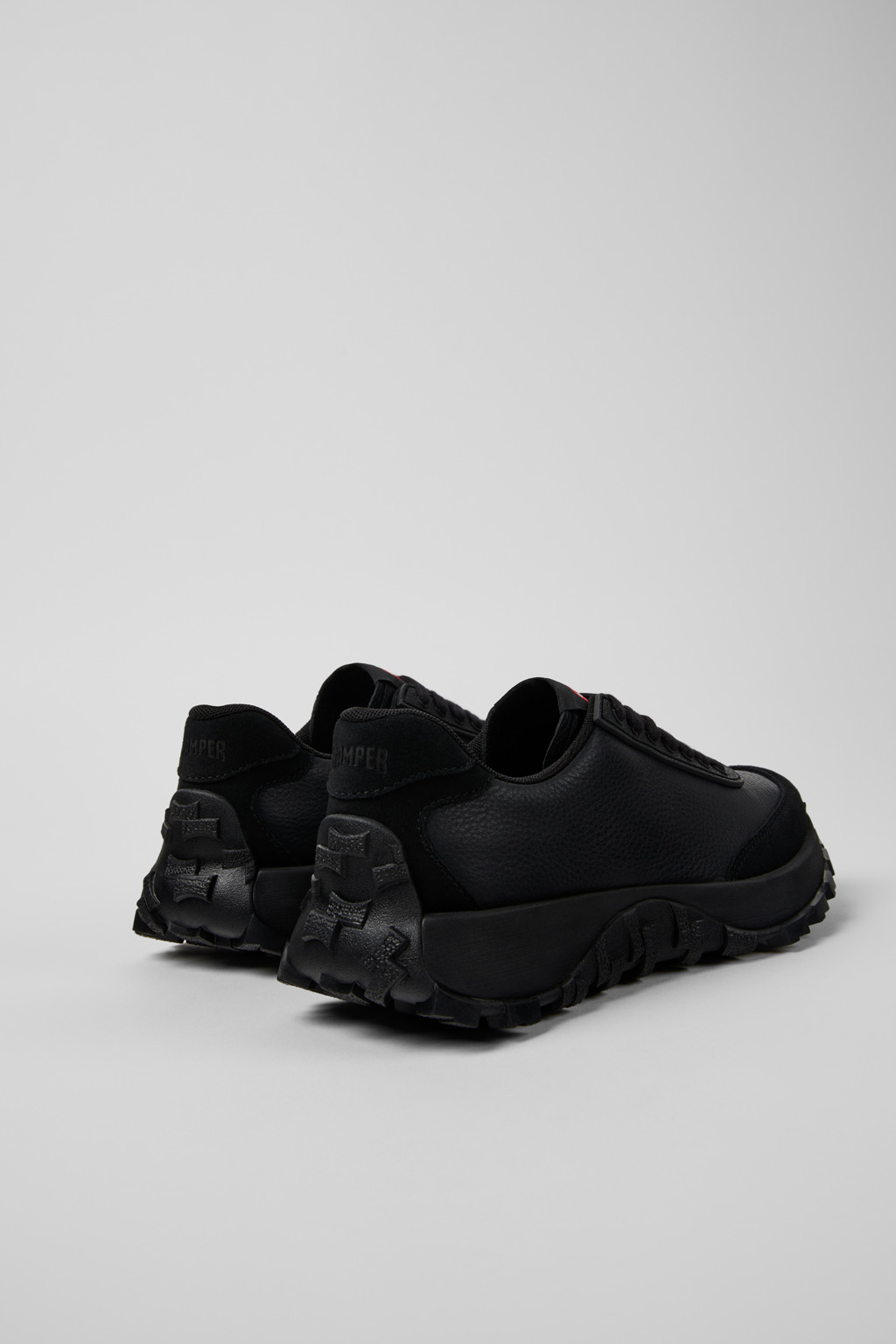 Drift Trail Black Recycled PET and Leather Sneakers for Women. - Image 3