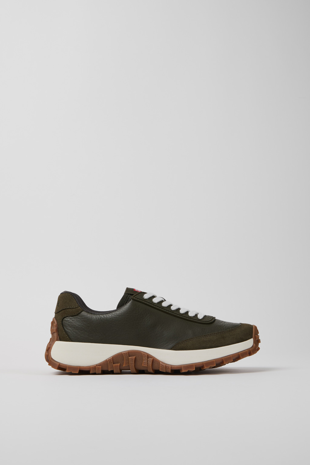 Drift Trail VIBRAM Green leather and nubuck sneakers for women - Image 2