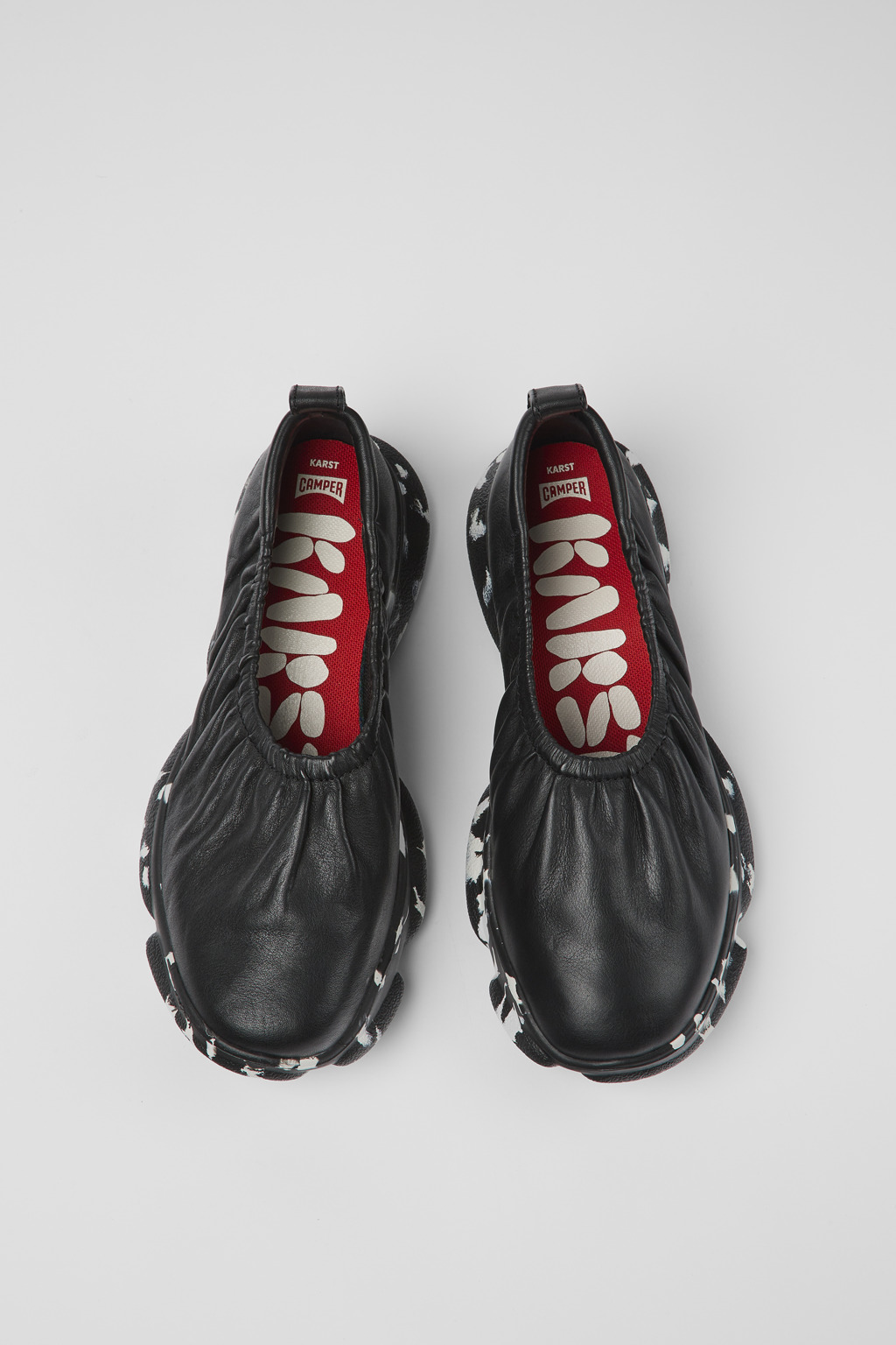 Karst Black Leather Ballerina for Women - Image 4