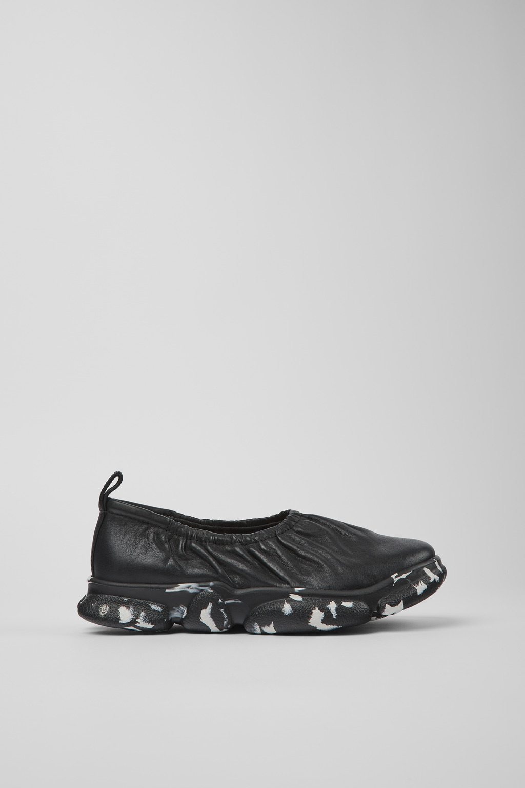 Karst Black Leather Ballerina for Women - Image 2