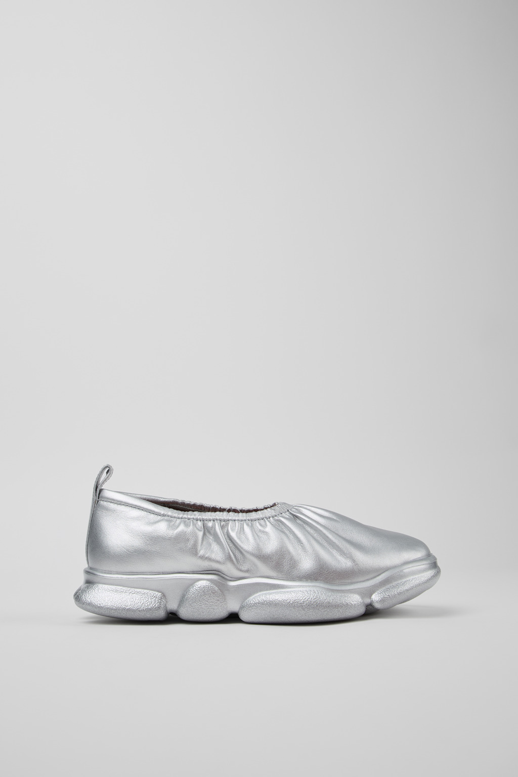 Karst Silver Leather Women's Shoes. - Image 2