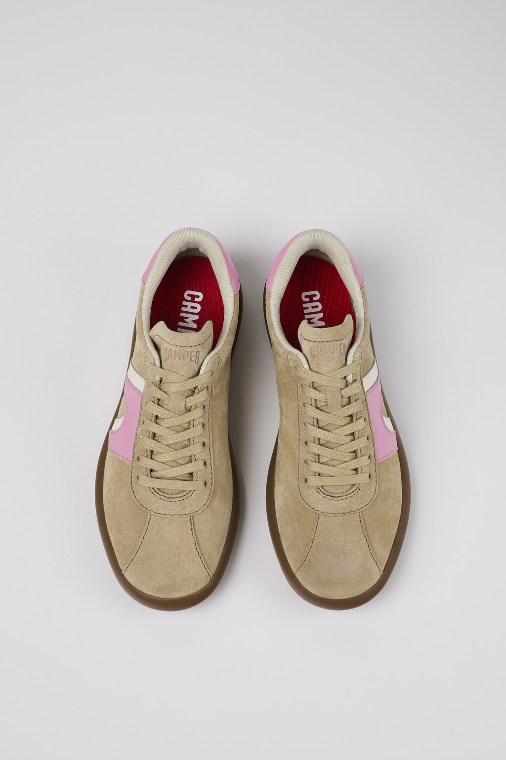 Pelotas Soller Beige Nubuck/Leather Sneaker for Women - Image 4