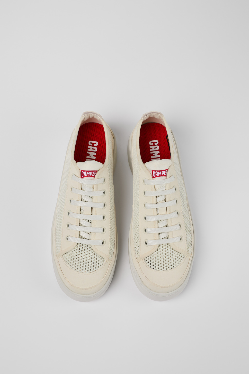 Runner White Textile Sneaker for Women - Image 4