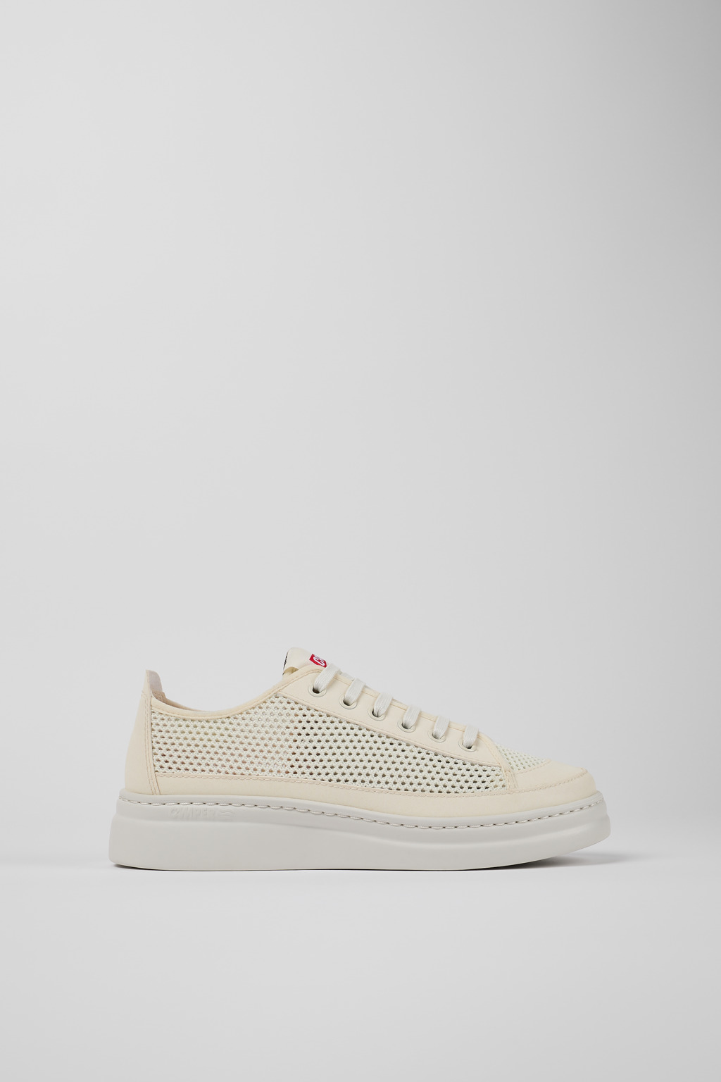 Runner White Textile Sneaker for Women - Image 2