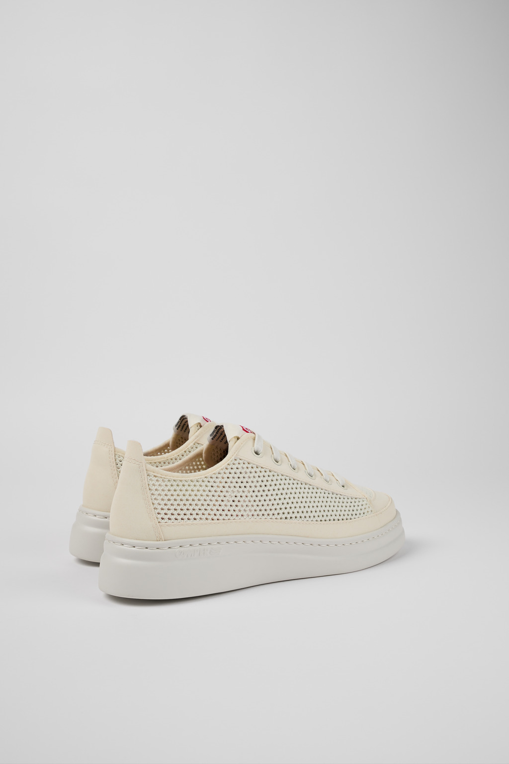 Runner White Textile Sneaker for Women - Image 3