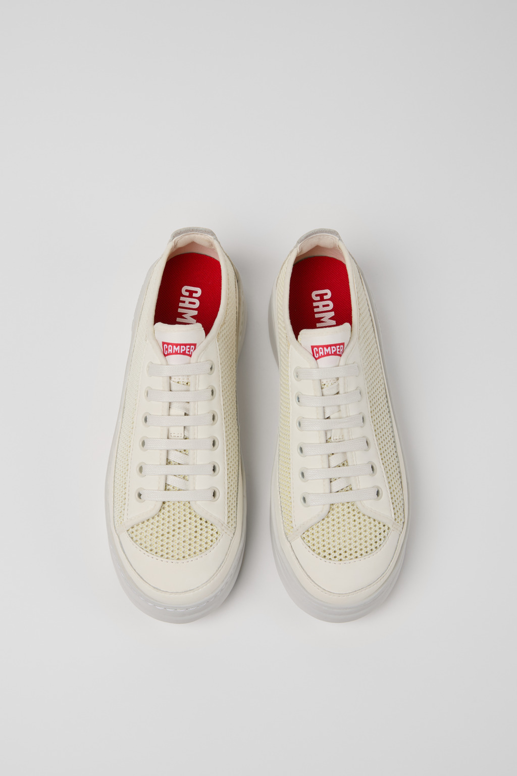 Runner Multicolor Lyocell Mesh and Leather Sneakers for Women. - Image 4